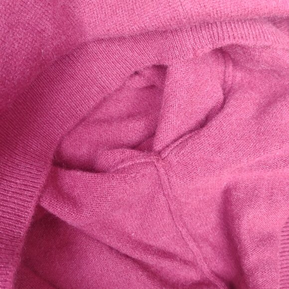 Jos A Bank Men XL 100% cashmere soft dark red crewneck sweater - Picture 7 of 12